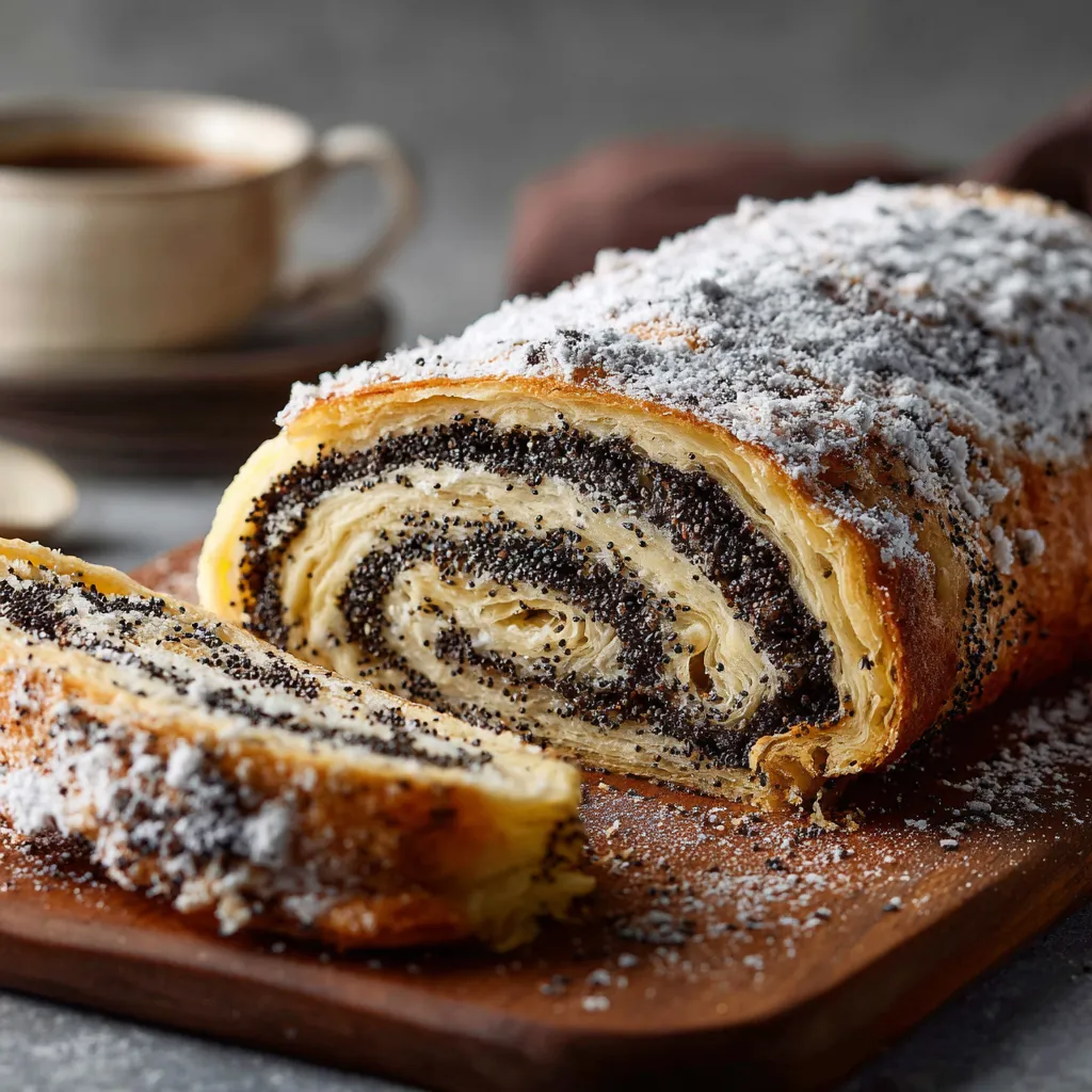 Ein Stück Kuchen mit Sandkristallen darauf.
