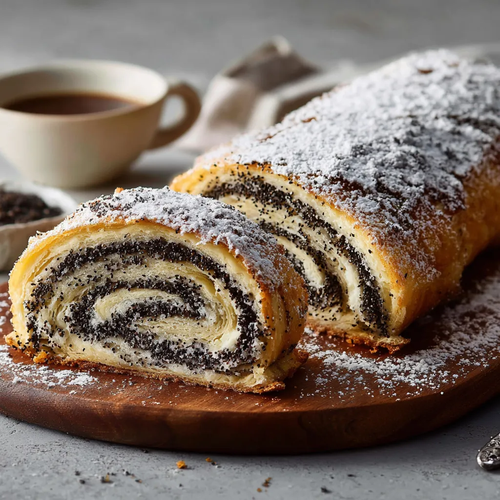 Ein Stück Kuchen mit Schokoladenglasur und Schokoladensplitter auf einem Teller.