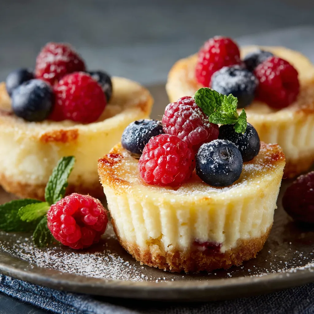 Zwei kleine Kuchen mit Raspberry und Blaubeere.