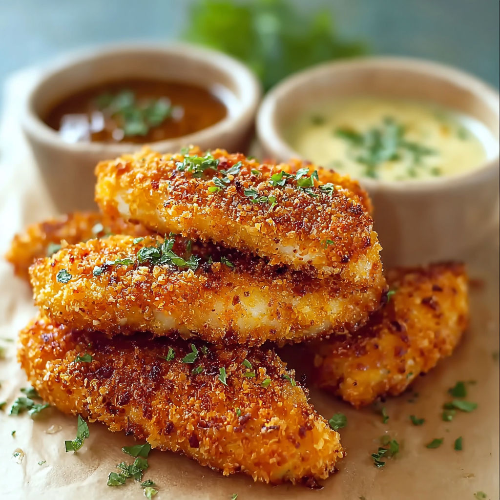 A plate of food with two bowls of sauce.