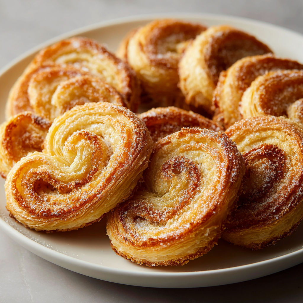 A plate of pastries with a heart shape.