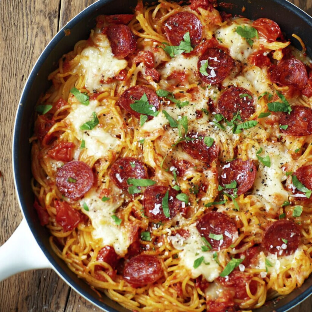 A bowl of spaghetti with meatballs and cheese.