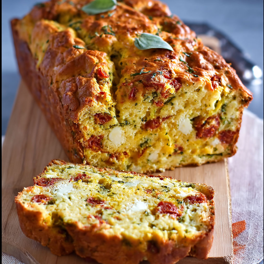 A loaf of bread with chorizo and cheese.