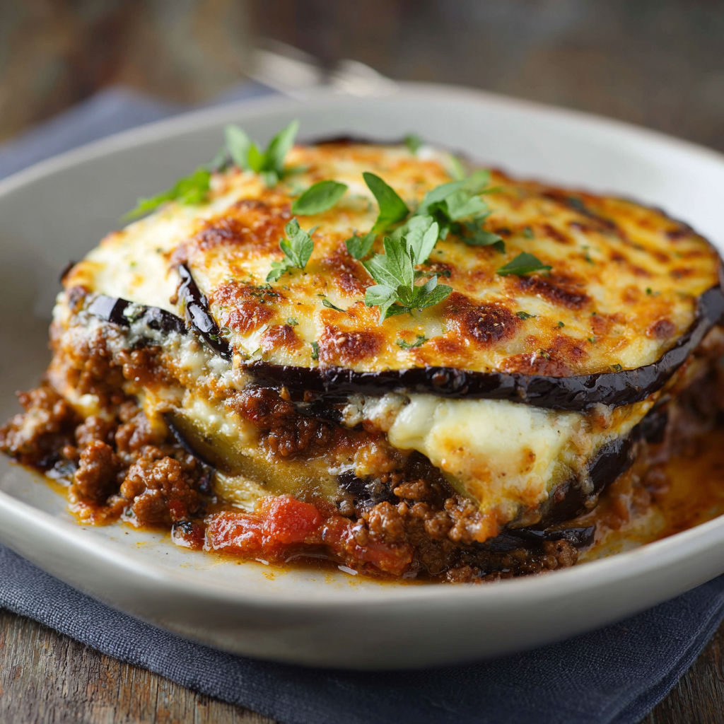 A plate of food with a fork on the side.