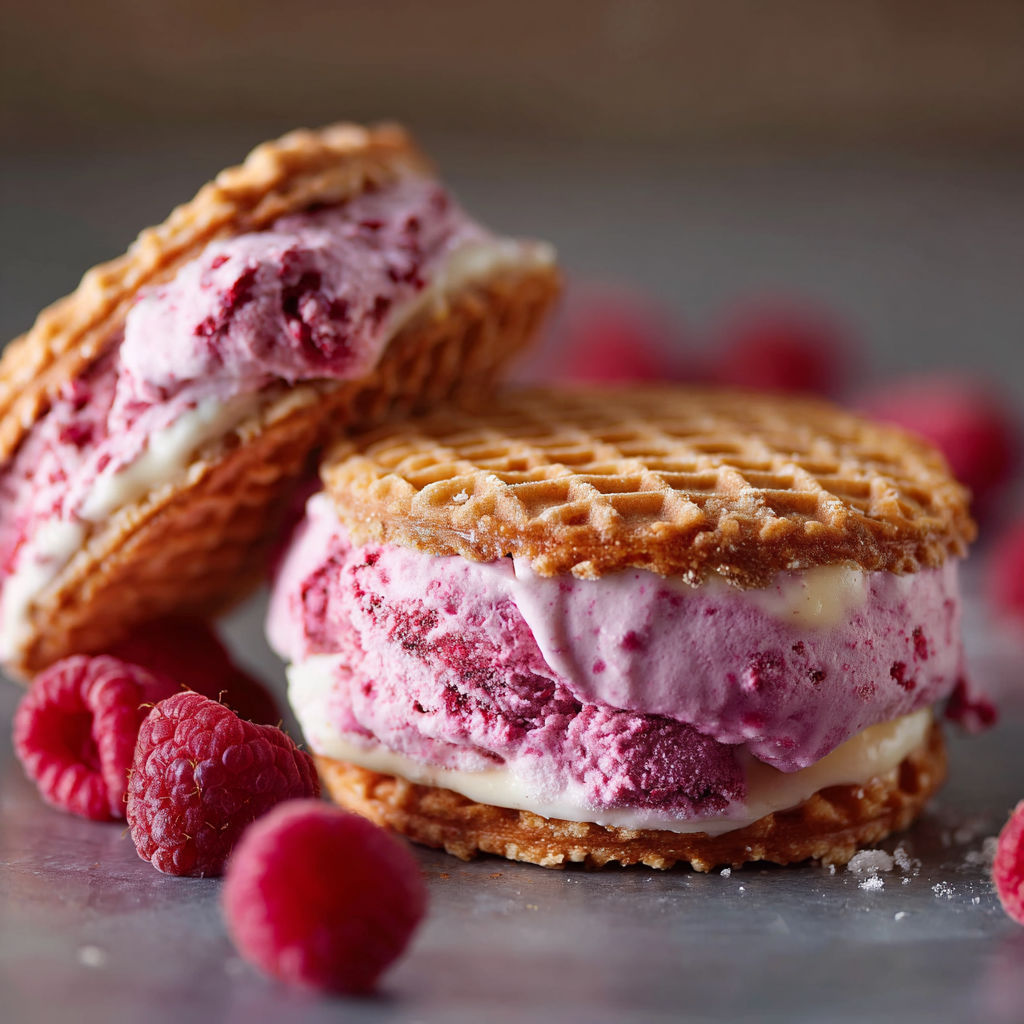 A close up of a dessert with a waffle cone and strawberries.