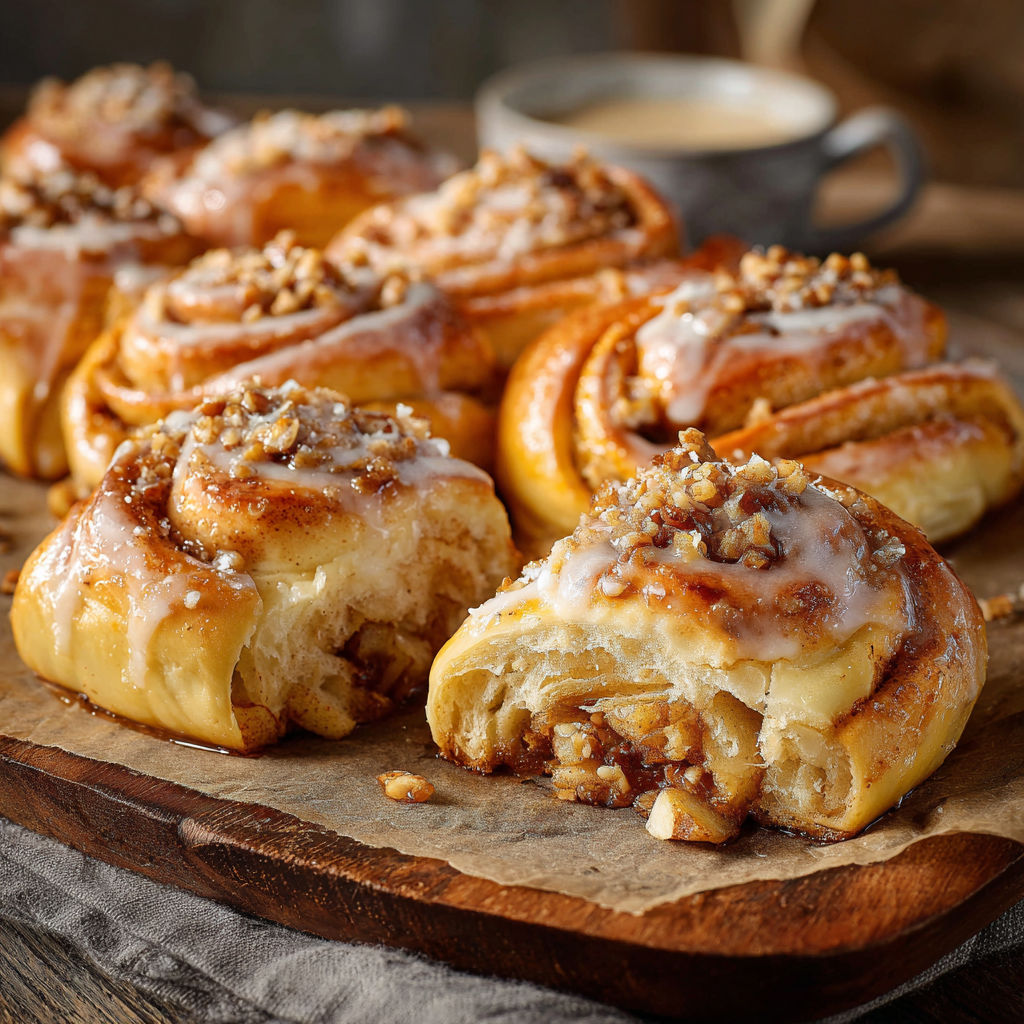 A plate of Hefeschnecken.