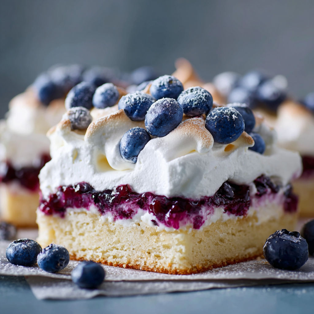 A slice of blueberry cheesecake with blueberries on top.