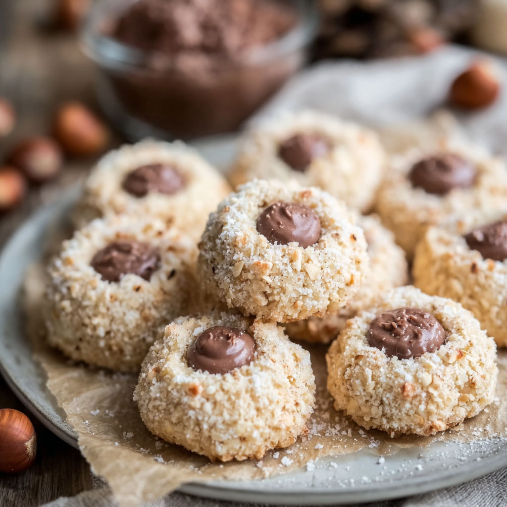 A plate of cookies with chocolate chips.