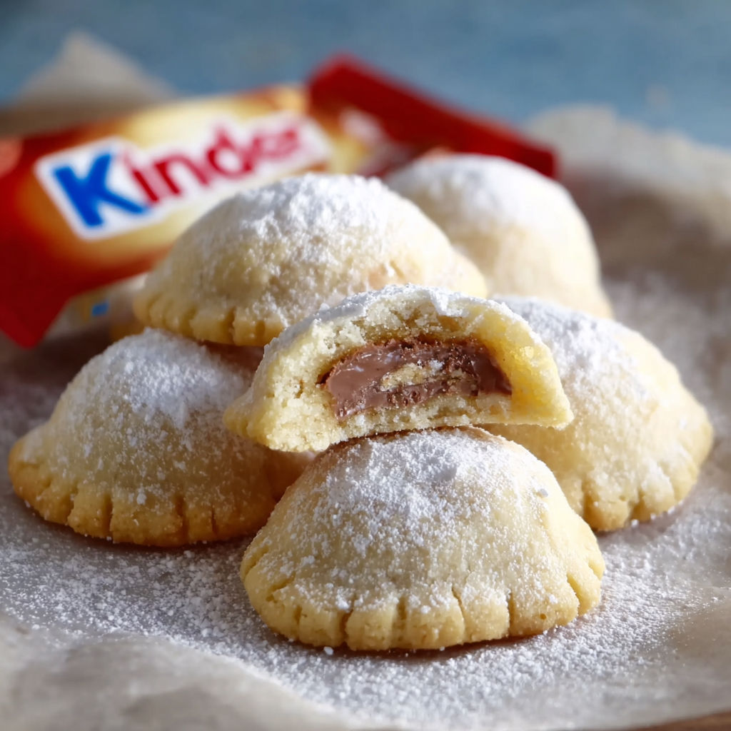 A plate of powdered sugar covered pastries.