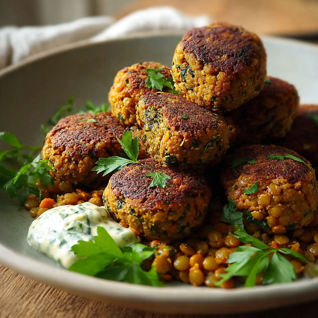 A bowl of meatballs with a white sauce.