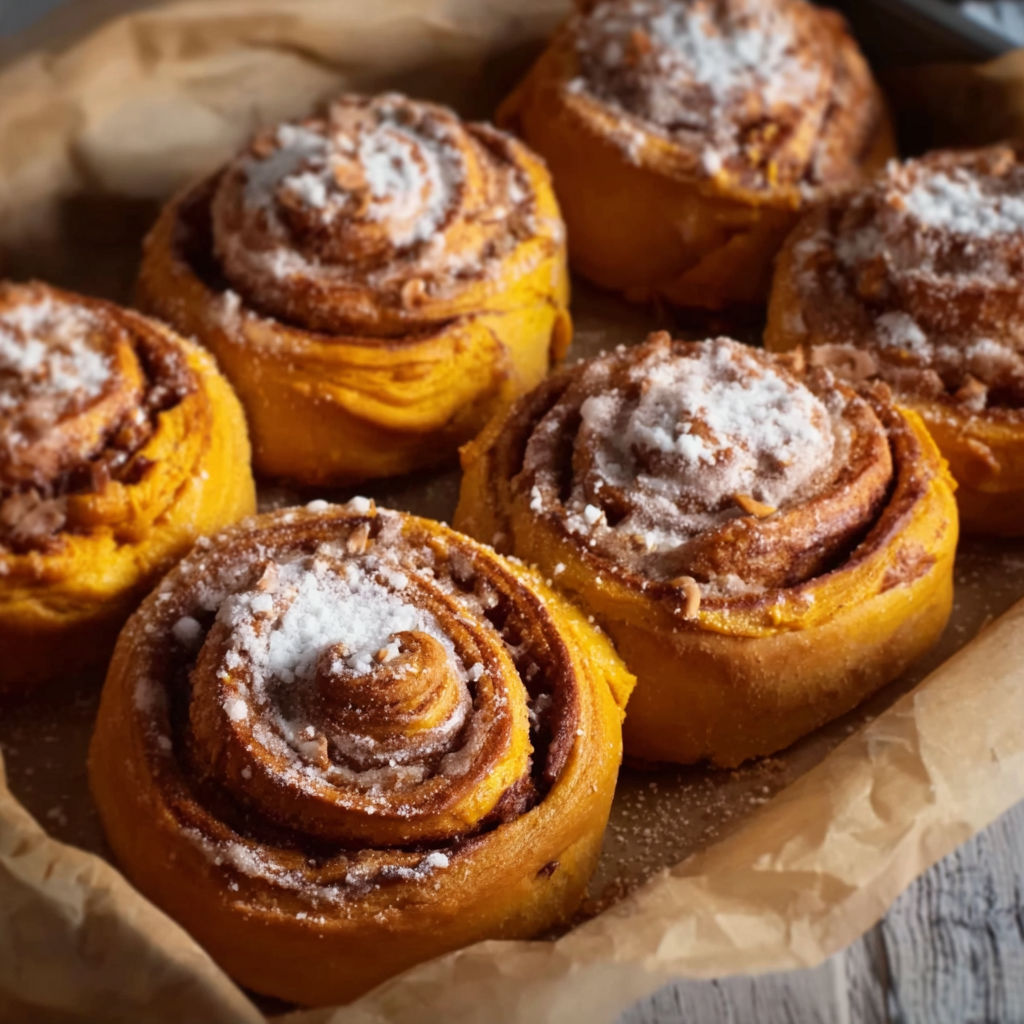 A plate of pastries with powdered sugar on top.