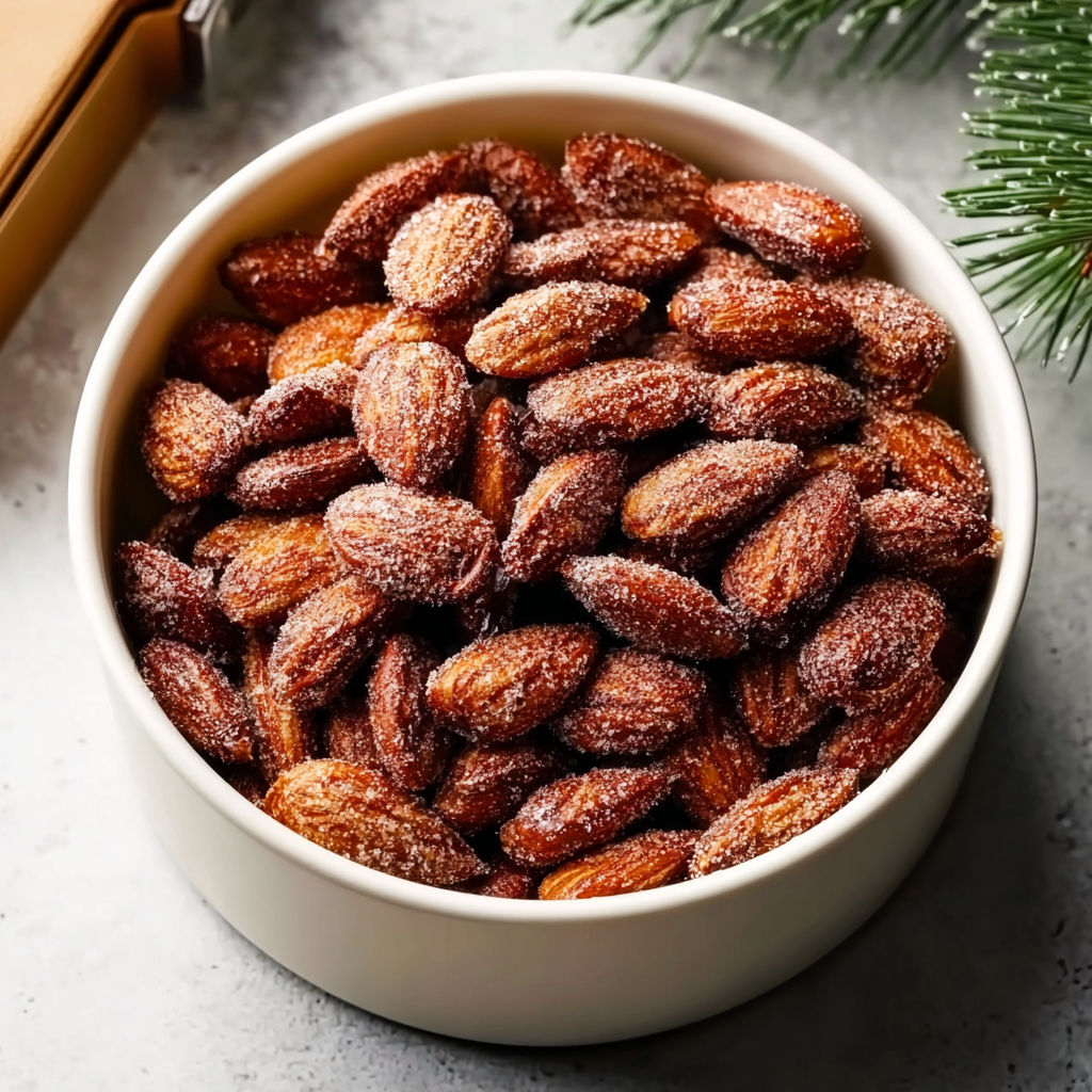 A bowl of almonds.