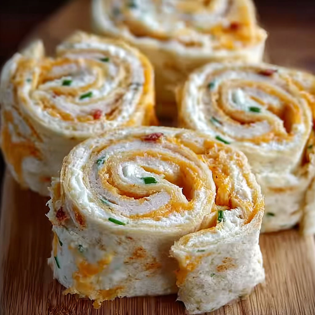 A plate of Frischkäse Roll Ups.