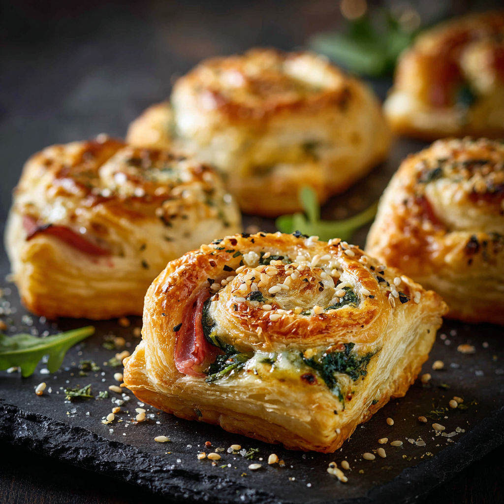 A plate of food with a description of a pastry.