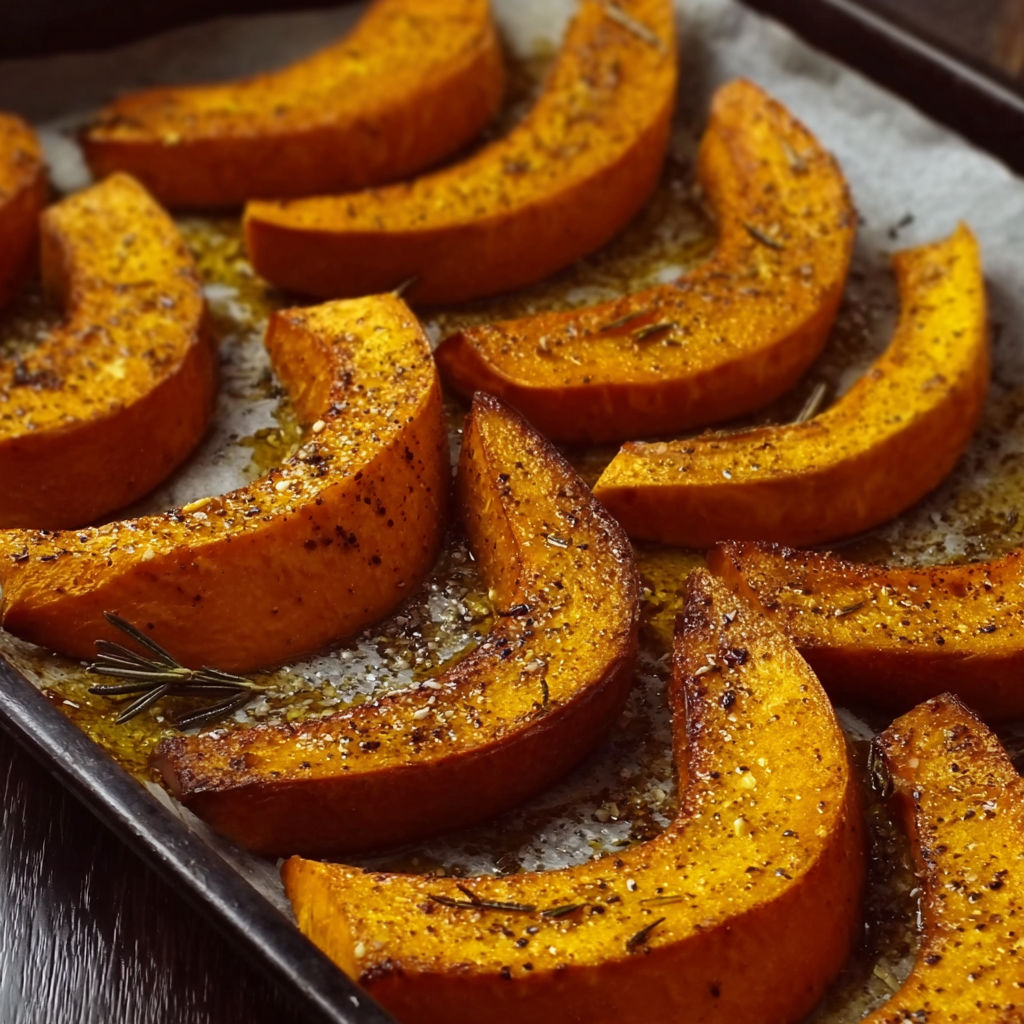 A pan of roasted squash.