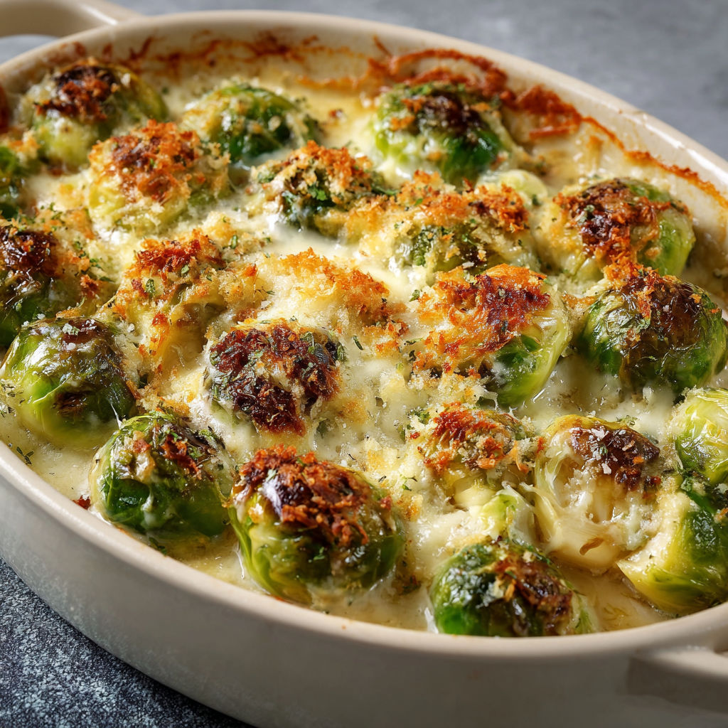 A dish of Rosenkohl-Gratin.