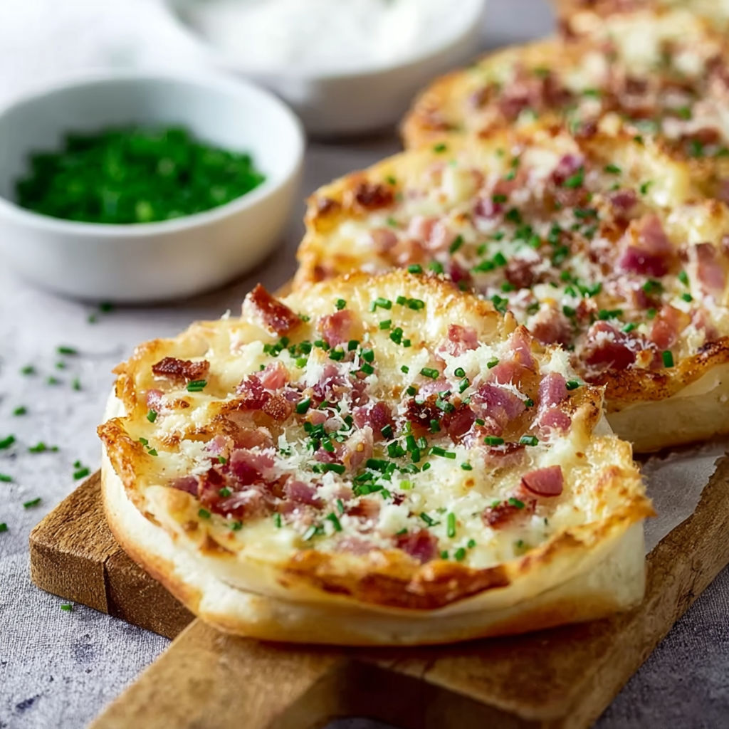 A slice of pizza with cheese and bacon.