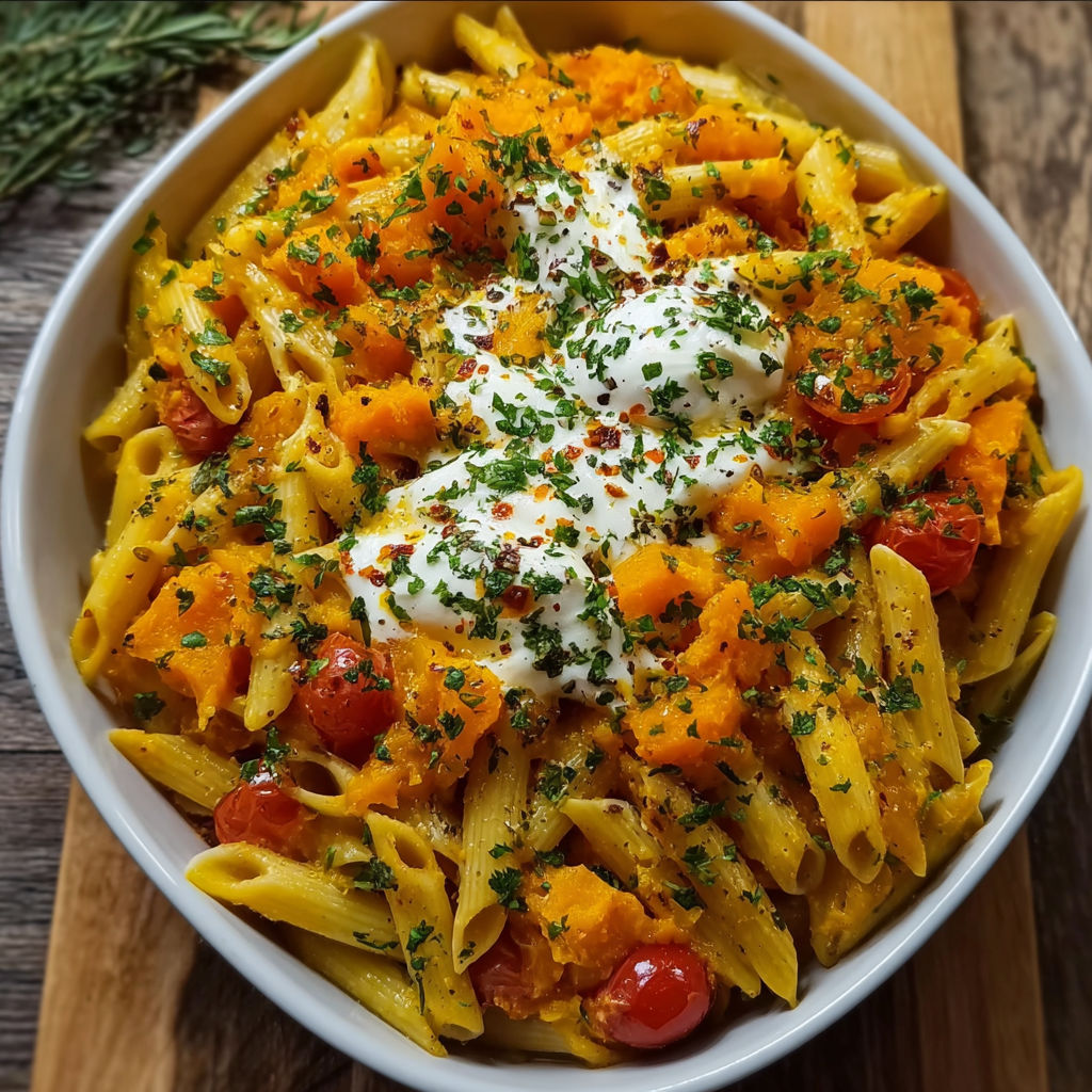 A bowl of pasta with tomatoes and cheese.