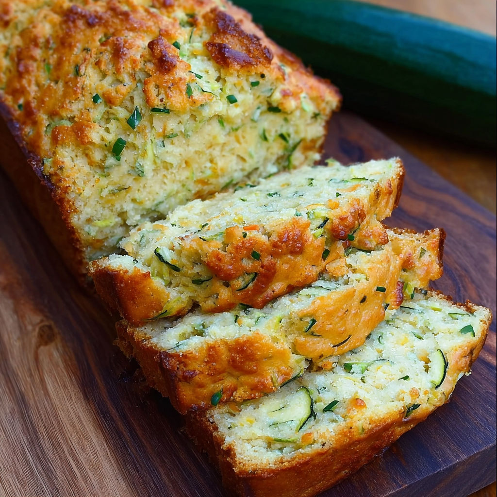 A slice of bread with zucchini and cheese.