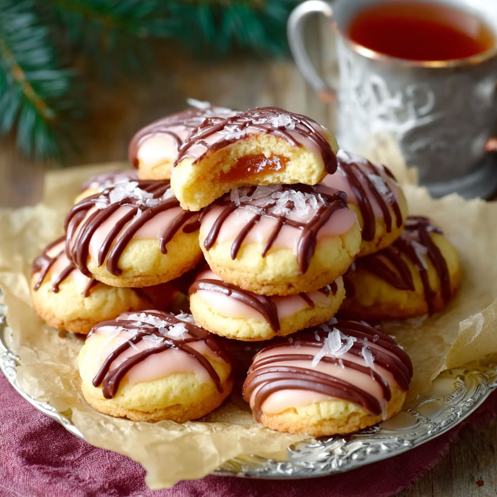 A stack of Punschkekserl.