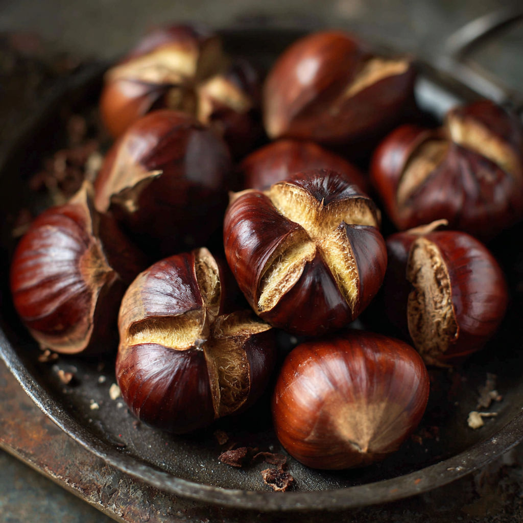A bowl of chestnuts.