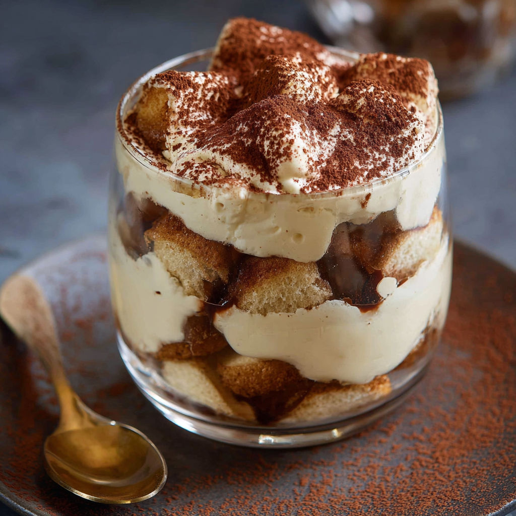 A glass of dessert with chocolate and whipped cream.