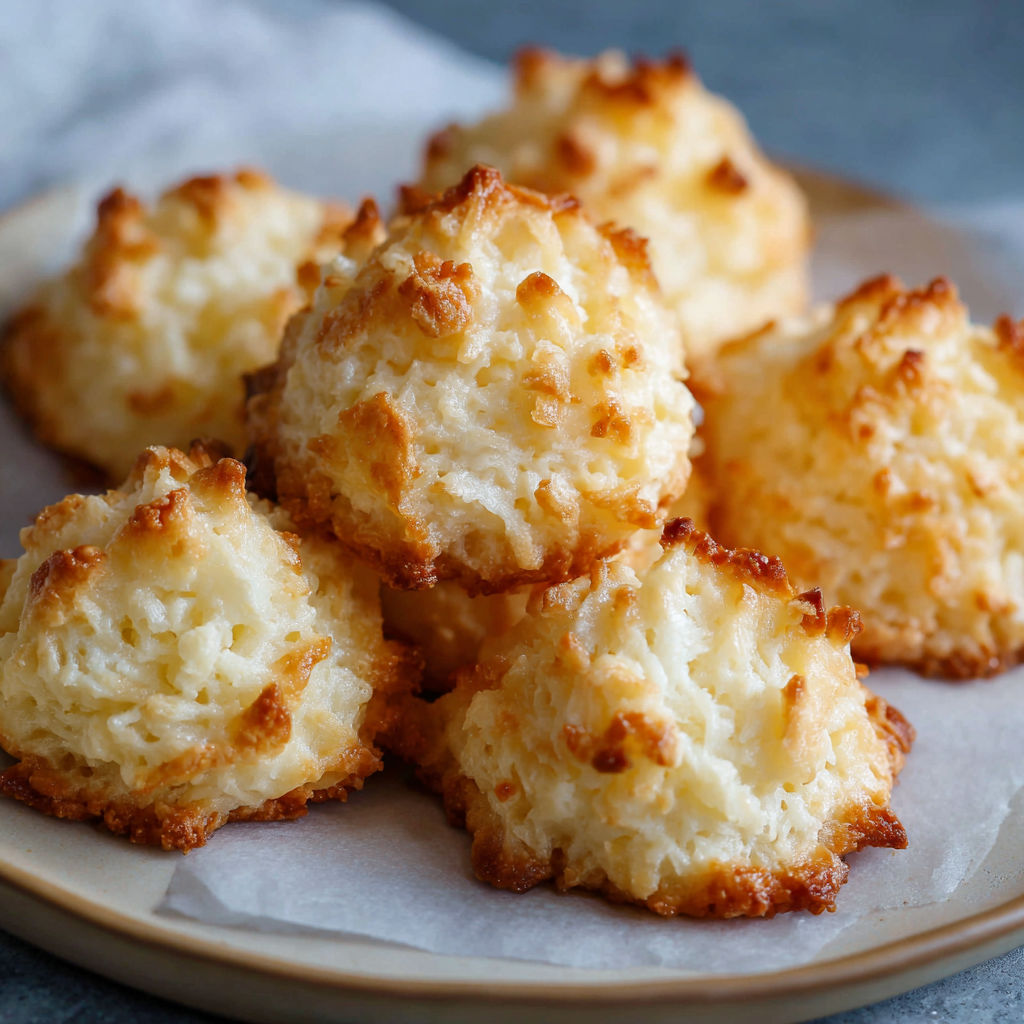 A plate of Kokosmakronen.