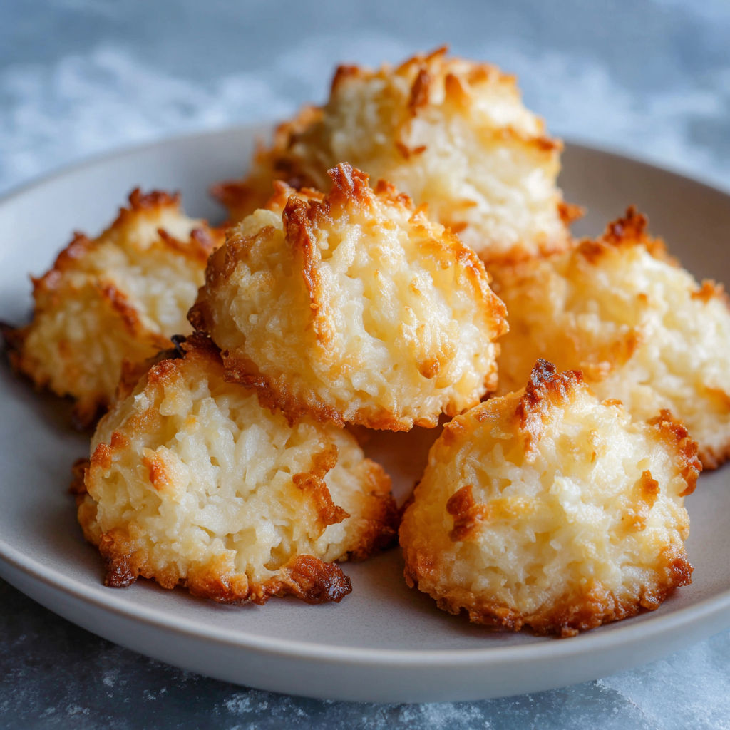 A plate of Kokosmakronen.