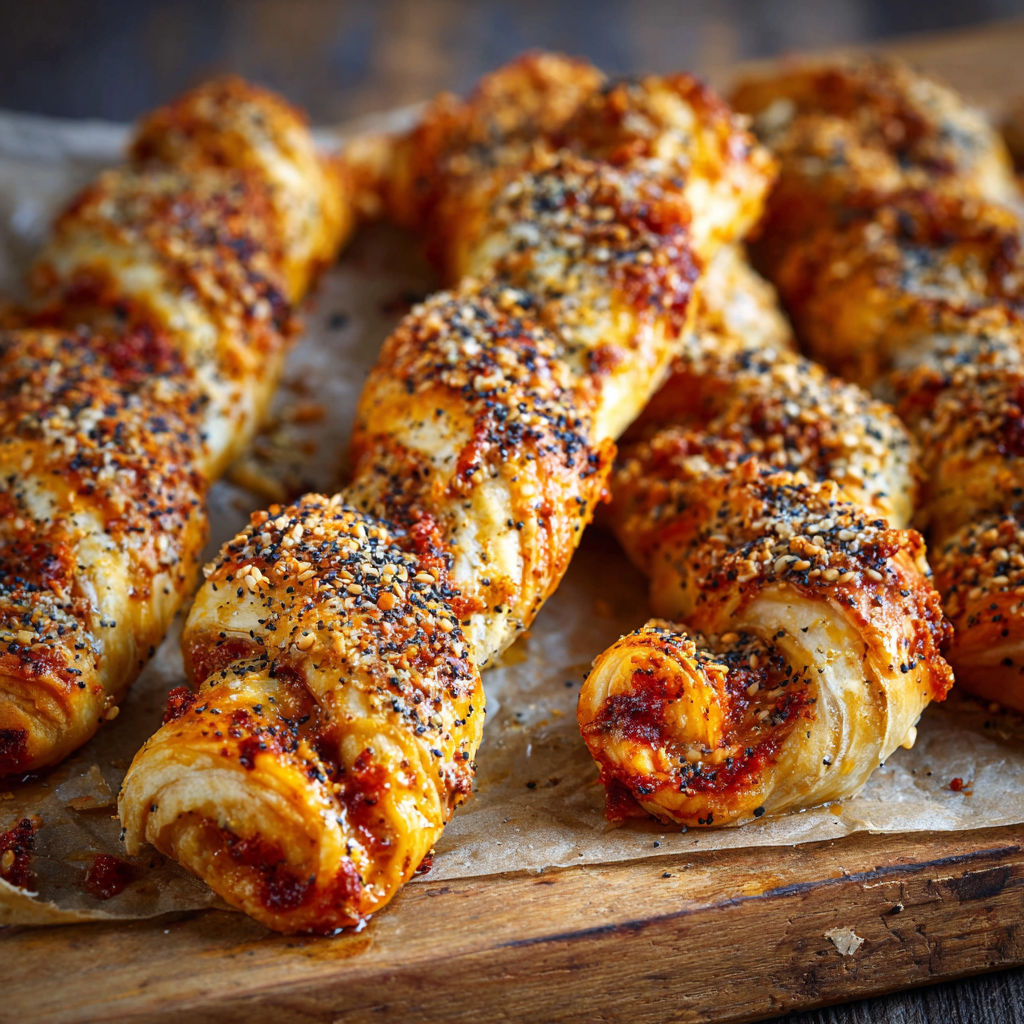 A plate of food with a spice on top.