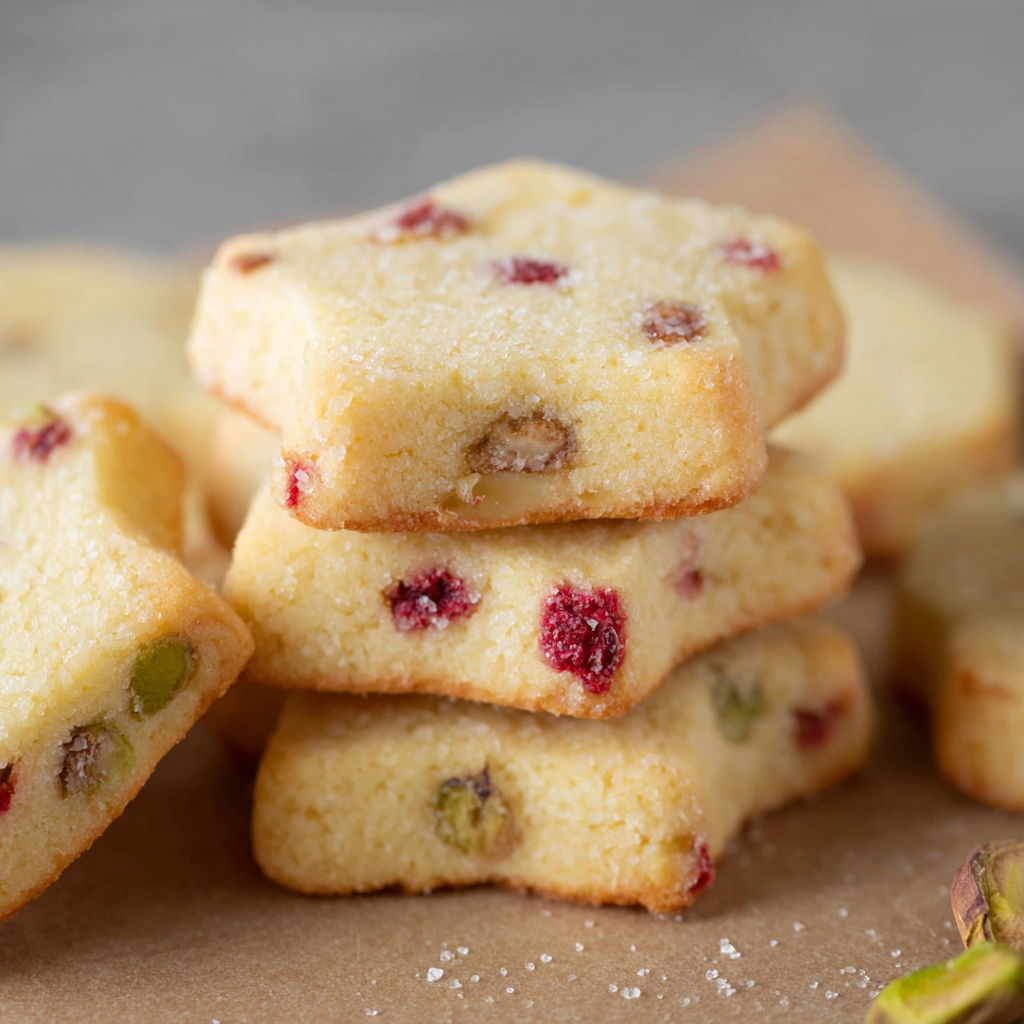 A stack of gluten-free cookies.