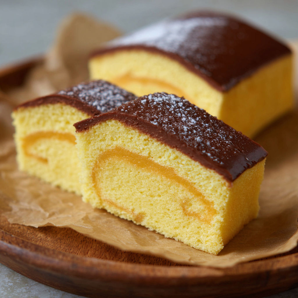 A slice of Baumkuchen-Spitzen.