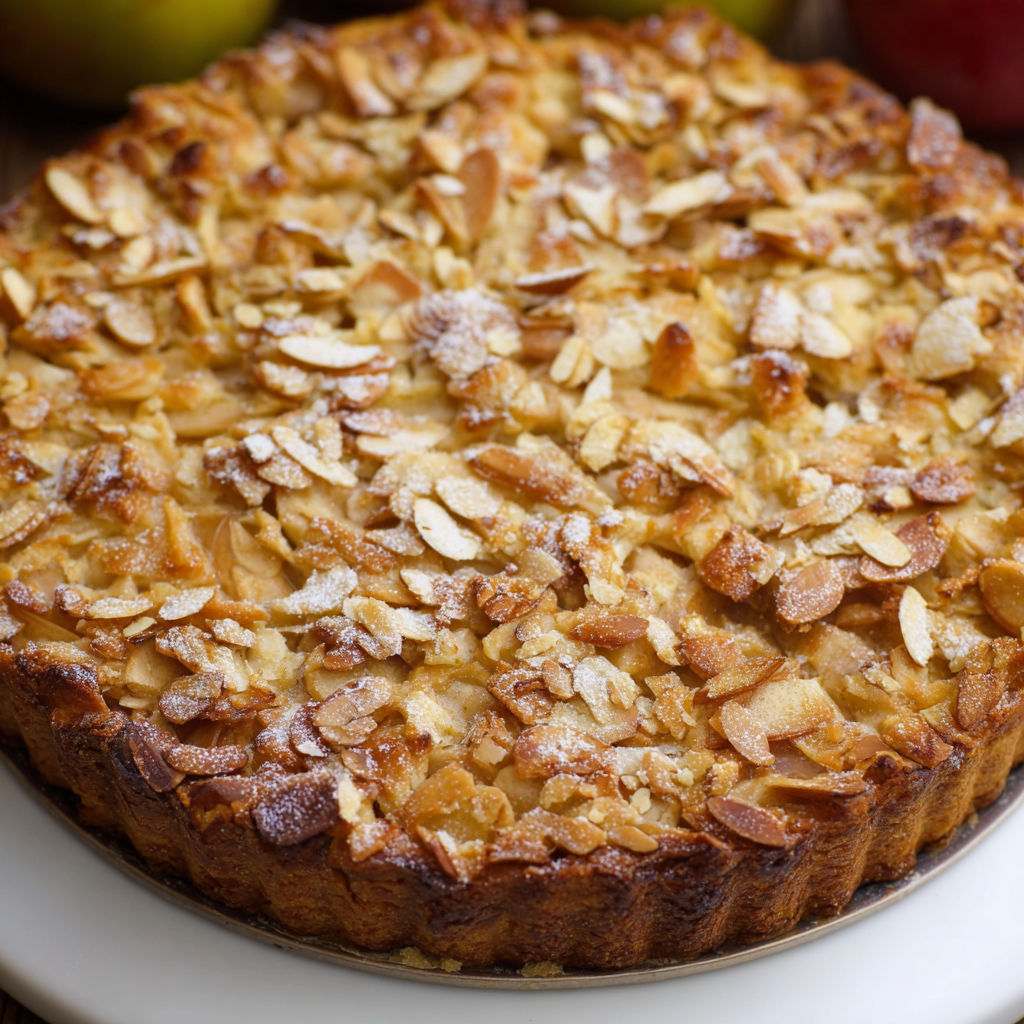 A slice of a Florentiner Apfelkuchen.