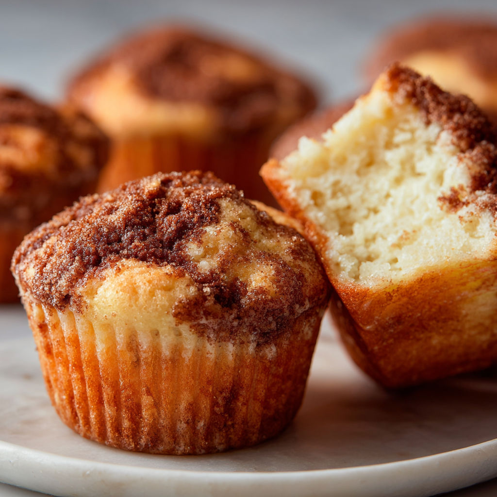 Einfache Marmor Muffins.