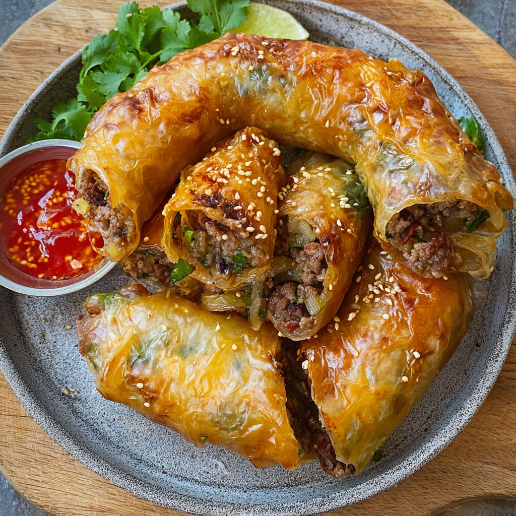 A plate of food with a cheeseburger and a lime wedge.