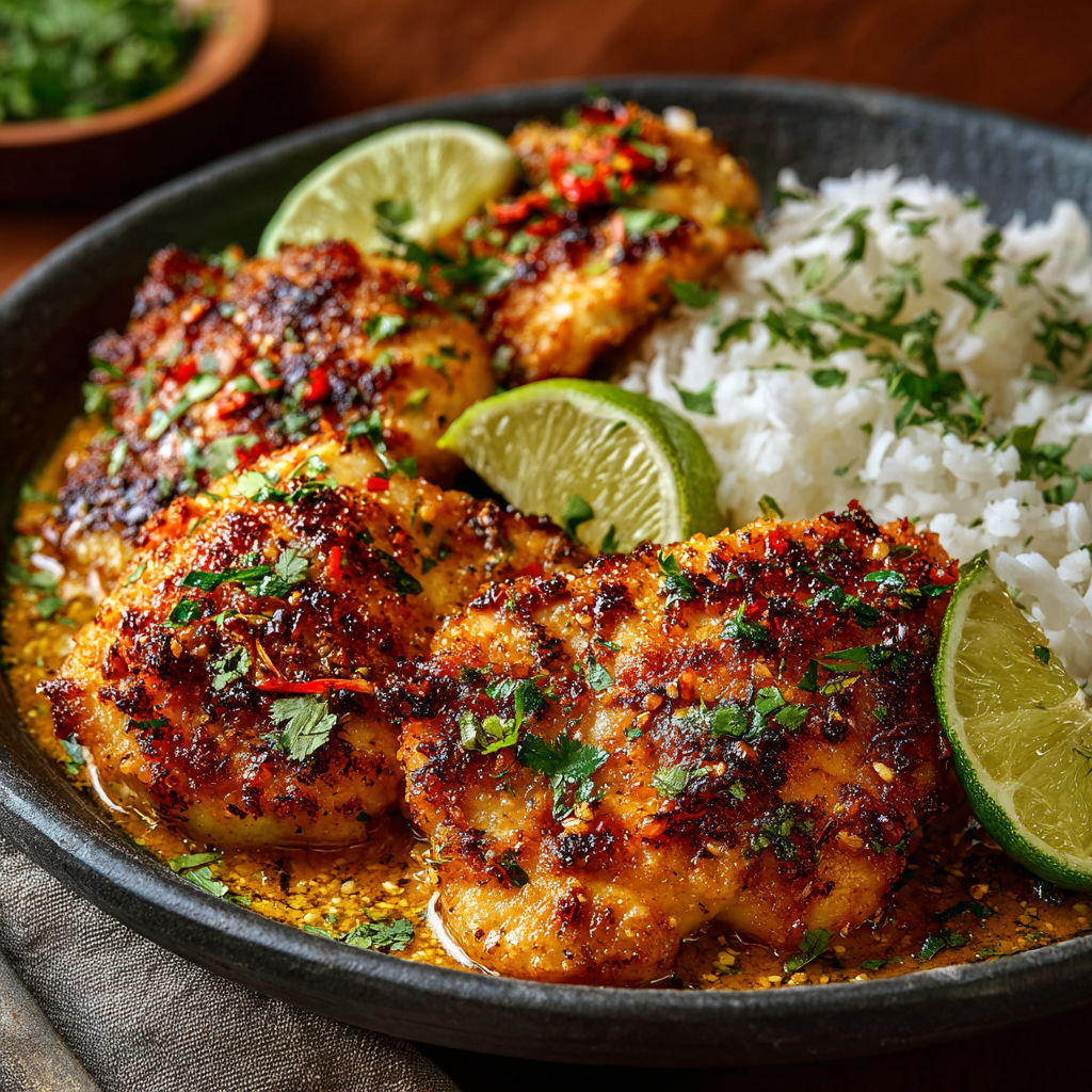 A bowl of food with rice and chicken.