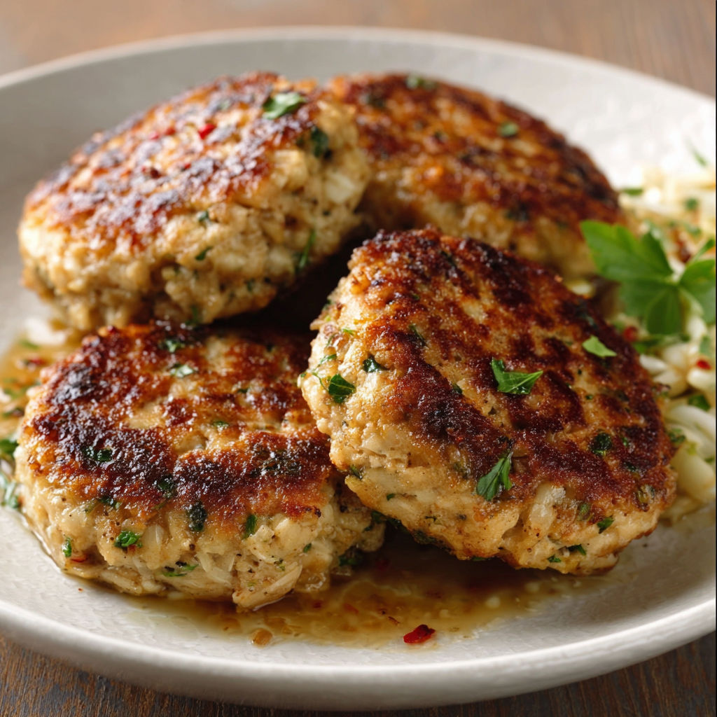 A plate of meat with sauce on it.