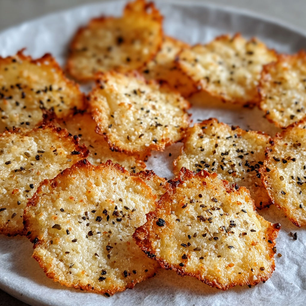 A plate of Hüttenkäse Chips.