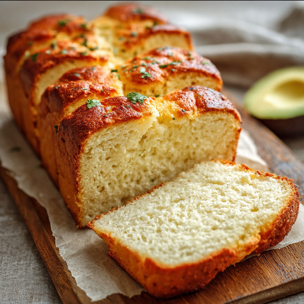 A loaf of bread with a slice cut out.