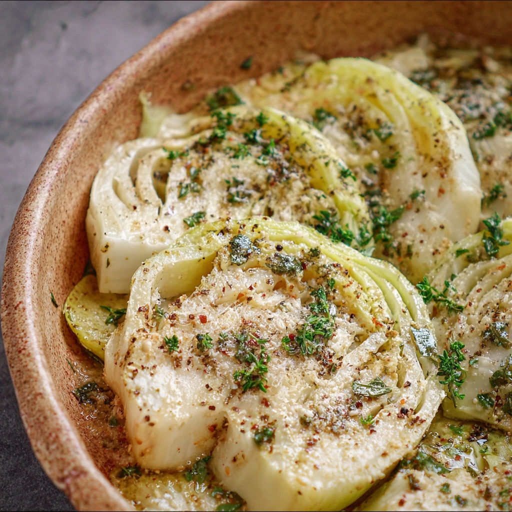 A bowl of food with a piece of food in it.