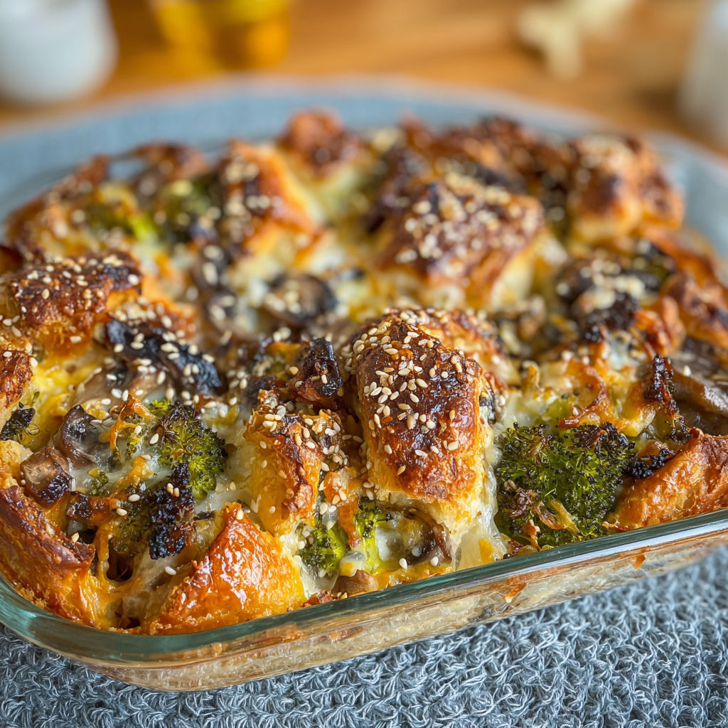 A glass dish filled with a delicious meal.