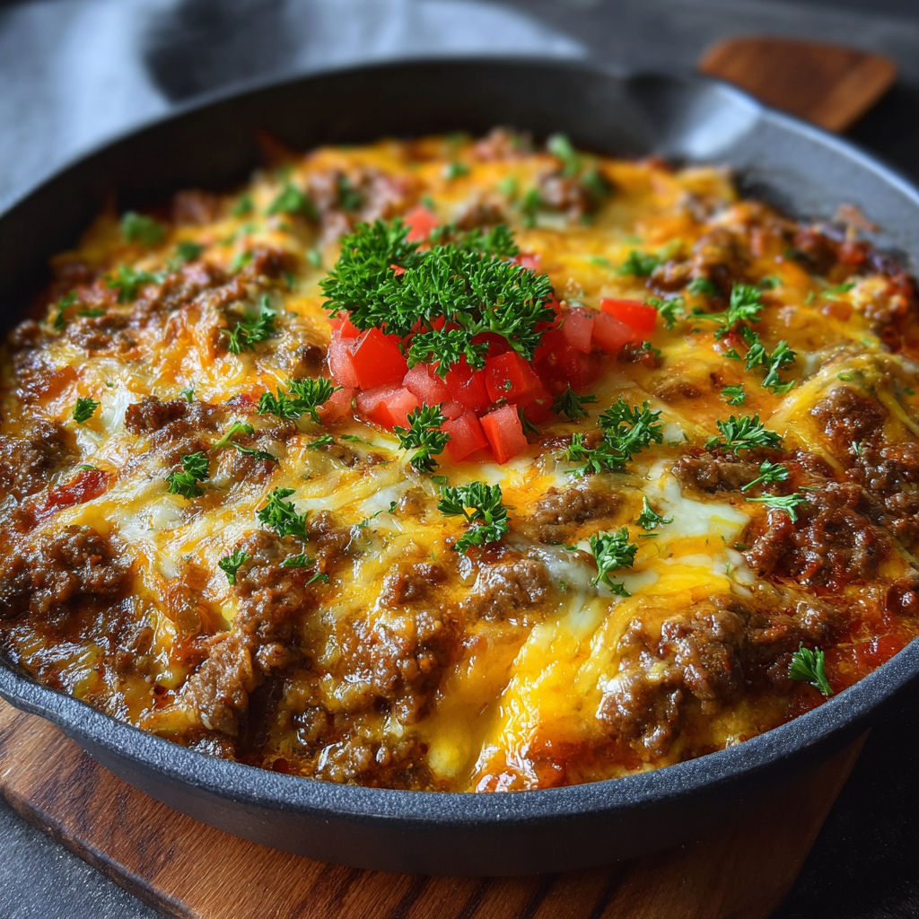 A delicious meal of meat and tomatoes.