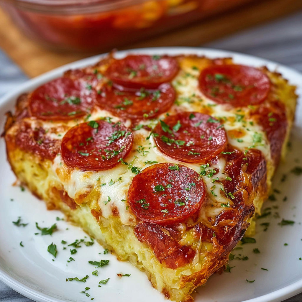A slice of pizza with pepperoni on a white plate.