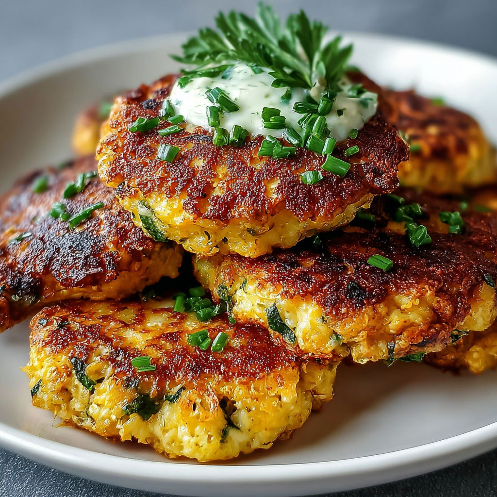 A plate of low carb blumenkohl frikadellen.
