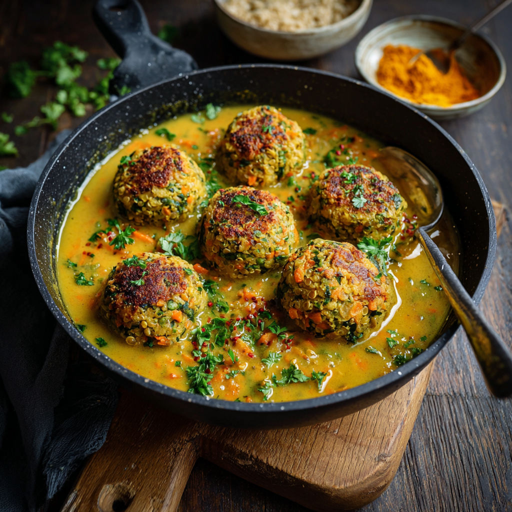A bowl of food with a spoon in it.