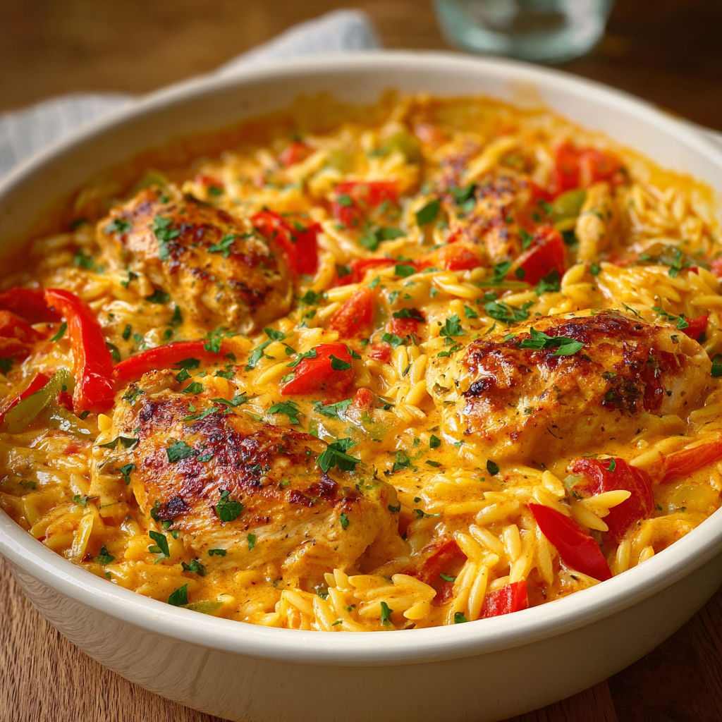 A bowl of food with chicken and rice.