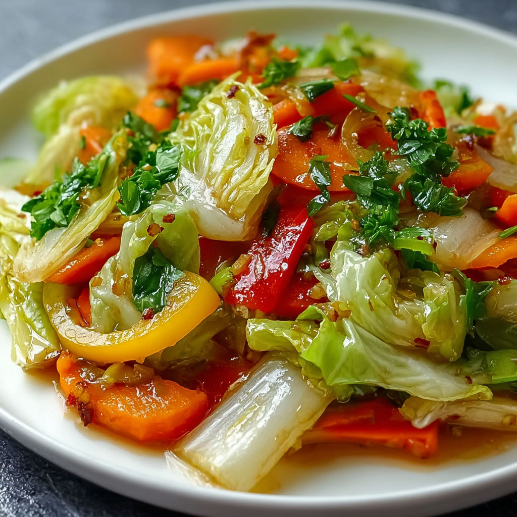 A plate of food with vegetables and sauce.