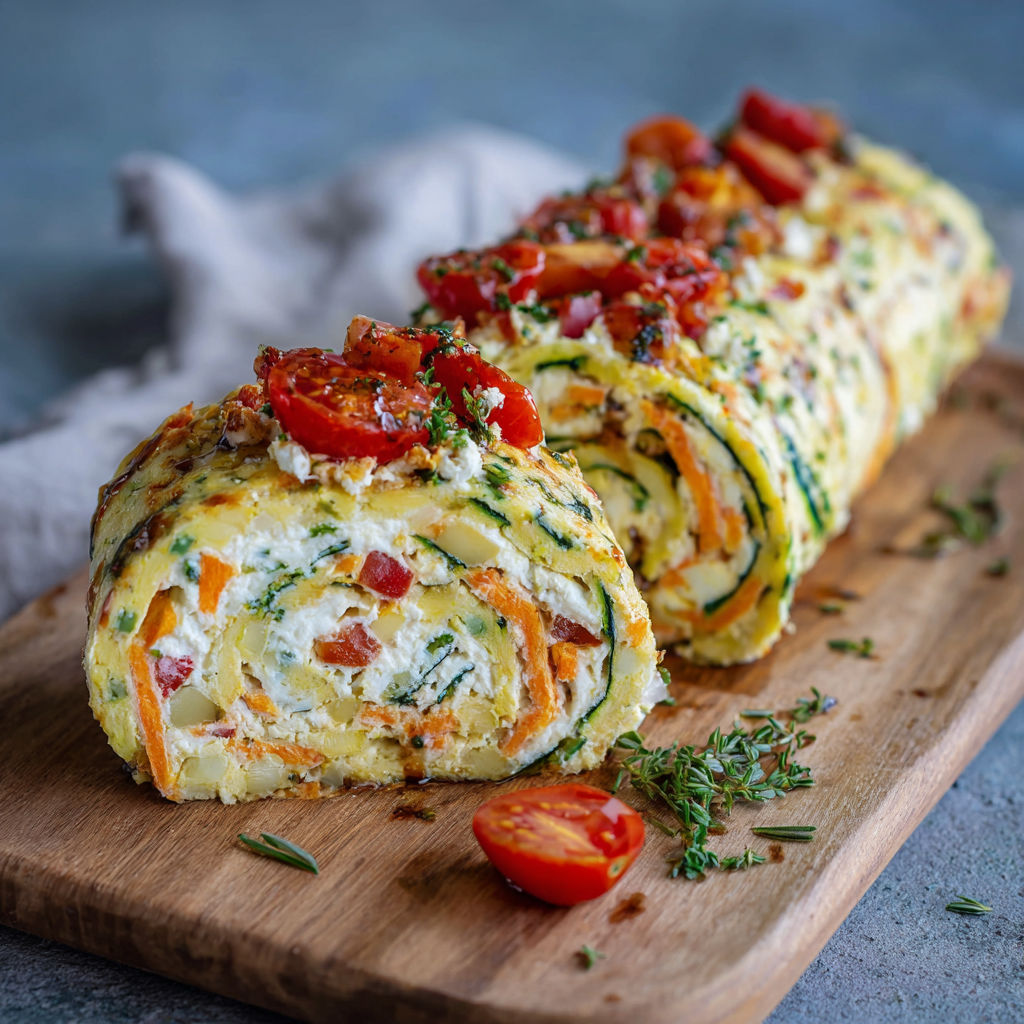 A vegetarian roll with cheese and feta.