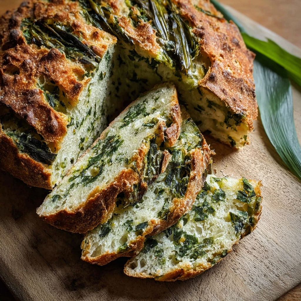 A slice of bread with green vegetables on it.