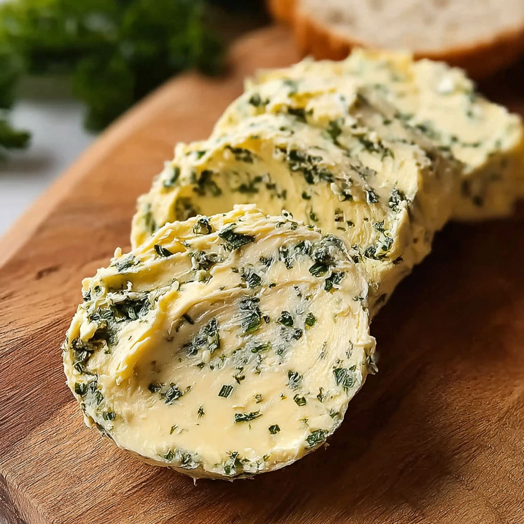 A piece of bread with a green spread on it.