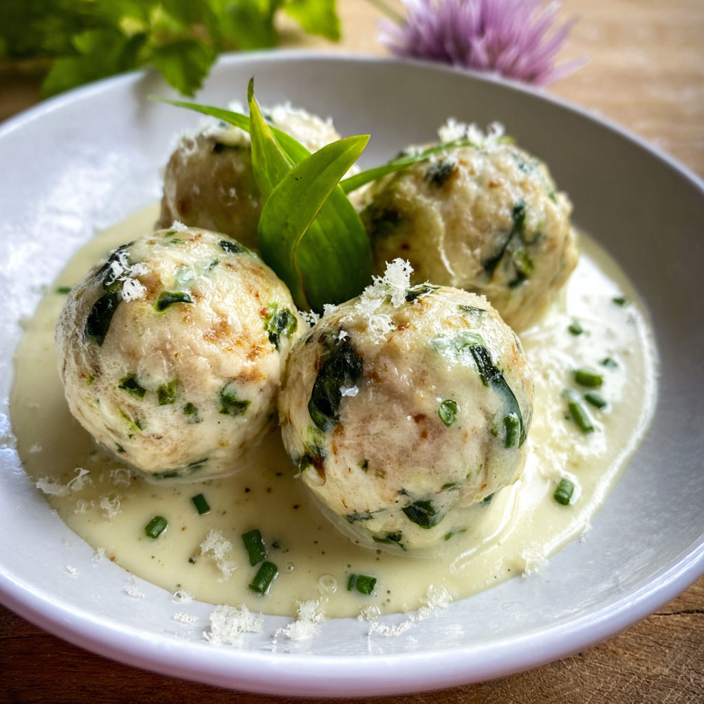 A plate of food with a sauce on it.